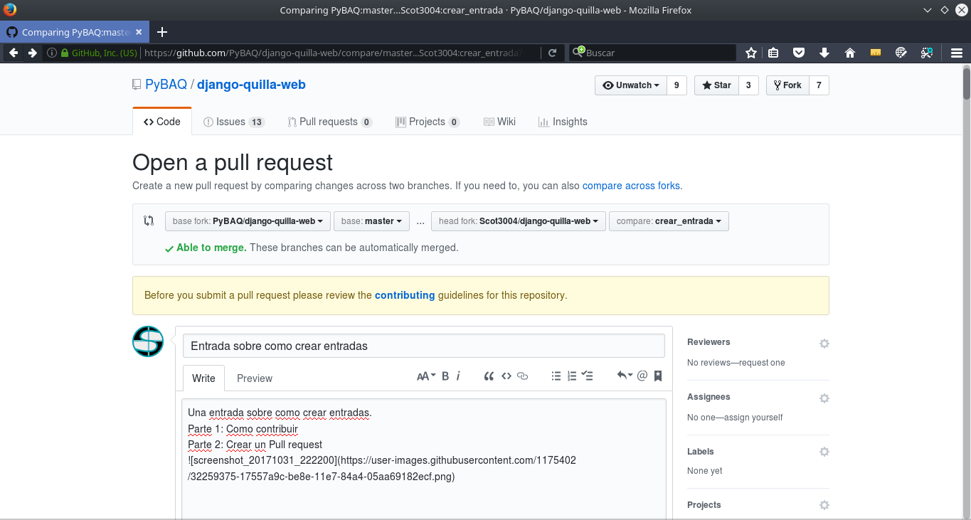 Pull Request