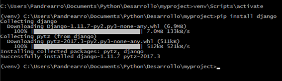 Instalando django